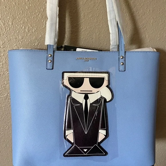 Karl Lagerfeld Paris Maybelle Leather Tote - Picture 2 of 6